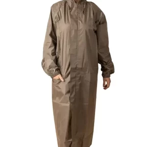 KUNDRA waterproof Solid Men & Women Raincoat Brown color