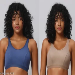 Imsa Moda Soft Non-Paddad Sports Bra Pack of 2