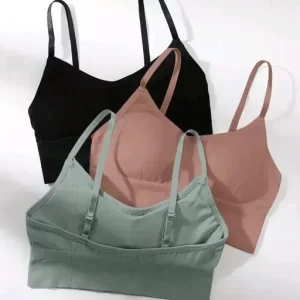 Lightly Padded Sport Bra Underwear Women Yoga/Sport/Fitness Sports Bra Seamless Pack of 3