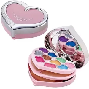 Lanellie Makeup Kit for Girls Full Kit Eye shadow Lip Gloss Mirror Contour Powder Combination Palette Random-Design Random-Color Pack of 1