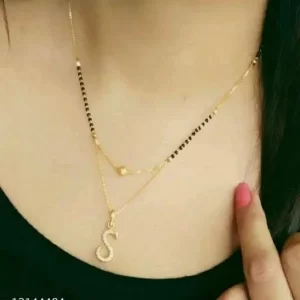 S letter mangalsutra Alphabet name mangalsutras