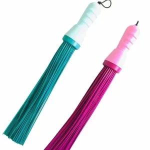 Khushraho plastic Hard Bristle Broom Combo for Floor Scrubbing in Bathroom (Standard Size, Random Colour) -Pack of 2