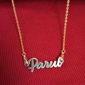 Parul Name Pendant with Chain