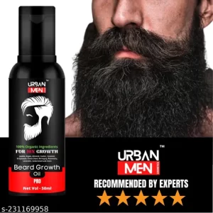 Advanced URBAN MEN Beard Hair Growth oil- best beard oil for mens,beard growth oil,patchy beard growth,dadhi oil,mooch oil,dadhi ugane wala oil,advanced beard growth oil,orignal beard oil,beard growth hair oil,dadhi badhane ka oil,beard oil man 50ml