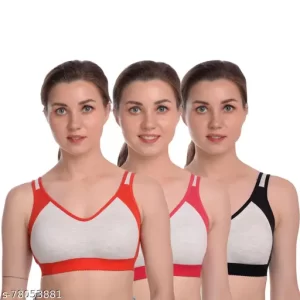 XCare New Stylishage Sassy Women Sports Bra[ Pack Of-3]