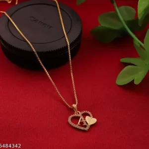 New designed Alphabet A pendant-chain for girls and women