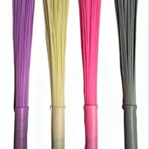 Home and Bathroom Cleaning Plastic Broom Jadu Color Multi-Pack of 4