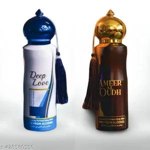 Deep Love & Ameer Oudh Long Lasting Perfumed Spray 200ml Deodorant Body Spray For Men & Women, Unisex Perfume