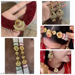 Latest collection of rajasthani rajputi jewellery combo set for girls and women