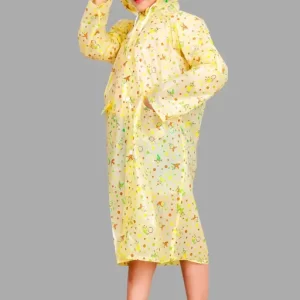 Reusable Kids Boys & Girls 100% Waterproof Raincoat Cute Dot Print Hood Lightweight Rain Pant Jacket with Pockets Storage Pouch Compact Rainwear Ideal for Boys & Girls