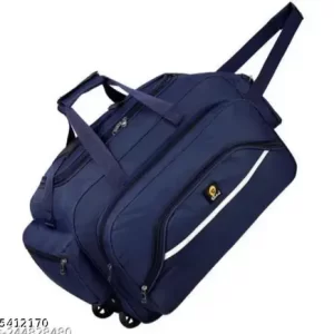 Duffel bag 80l strolley duffle bag -men women girl boy children with 2 wheel trolley cabin luggage bag -Green -Large capacity Material : Polyester