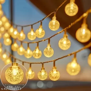itsapna best light Crystl ball String Lights , 9Ft Summer Party Light String with 14 small balls Lights, Fun Fairy Crystal ball Light for Beach Home Bedroom Birthday Décor (3 Meter 14 led Warm White)