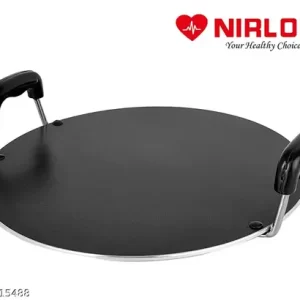 Nirlon Aluminium Gas Compatible Non Stick Dosa Roti Chapati Pathiri Round Tawa 28.5cm.