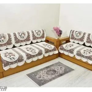 Latest Attractive Home Decor 5 Seater Sofa Cover Set
