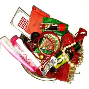 MATA Rani Shringaar Set of 16 Deviji Shringar Puja kit for Puja (Multicolor) Puja Articles