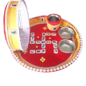 Decorated Karwa Chauth Thali Set (11 Inch)