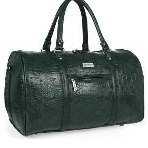 Fur Jaden 35L Vegan Leather Textured Duffle Holiday Weekender Travel Backpack for Men Women