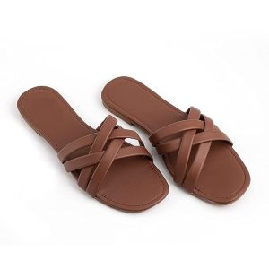 Nowry Women Stylish Flats Fashion Sandal For Party & Wedding/Casual Flat Sandals For Women’s & Girls