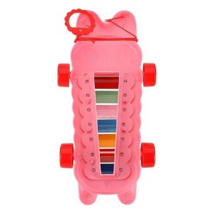 Mommers- Xylophone Musical Educational Toy for Kid (1-3Year Old) I Toddlers Babies Kids Girls, Boys I 2-in-1 Piano Combined I Safe for Kids Drum Sticks for Fast and Fun Learning for Kid- Pink