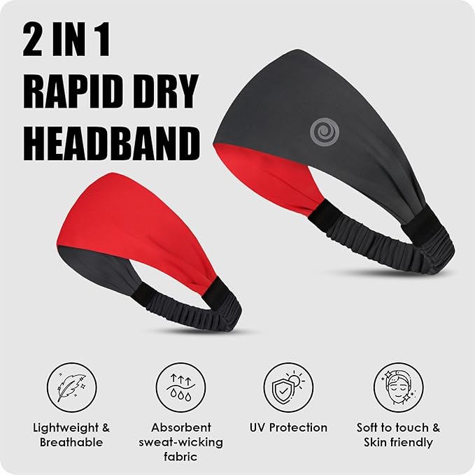 71K5kUU89RL._SX679_ Multipurpose Reversible Headband
