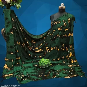 Women’s Printed Cotton Rayon Multicolored Scarf and Stoles with Tassels