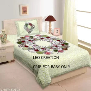 Jaipuri Pure Cotton Double Queen Bedsheet With 2 Pillow Cover