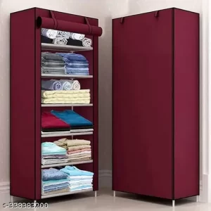 HOME STORAGE RACK FOR MULTIPURPOSE 6 LAYER RACK (MAROON)