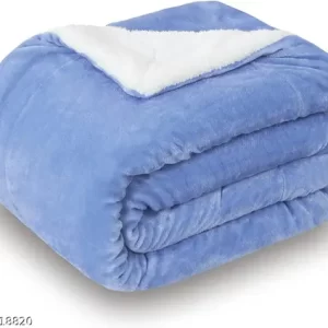 BRANDONN New Born Baby Blankets All Season Fluffy 2 Layered AC Wrapping Sheet Flannel And Sherpa Blanket For Baby Boys And Baby Girls, Toddlers 130 cm x 105 cm, (3 – 24 Months)