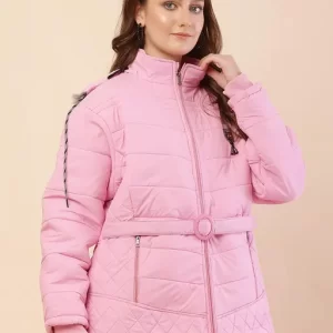 Winter Plus Size Jacket with Detachable Cap