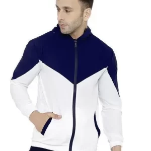 Eddicted Men’s Colorblocked Navy Blue Jackets