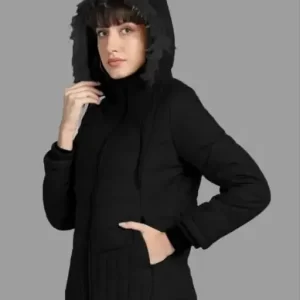 Full Sleeve Solid Women Puffer Jacket