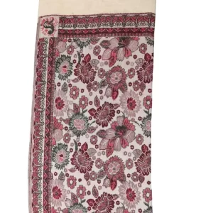 Elegant Floral Pattern Red Wool Shawls For Women and Men – Perfect for Every Occasion | Size 40*80