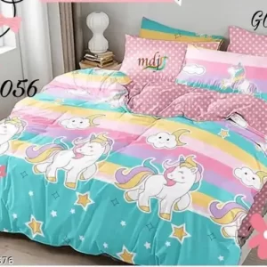 Verma Homefurnishing New Bedding Set For Double Bed The Best design for Kids Room Living Room Pack Of 1 Bedsheet with 2 Pillow Covers