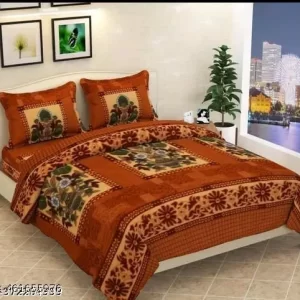 TRUEFAB PRESENT WARM WINTER BEDSHEETS WITH 2 PILLOW COVERS GRAM CHADAR WOOLEN BEDSHEET SET