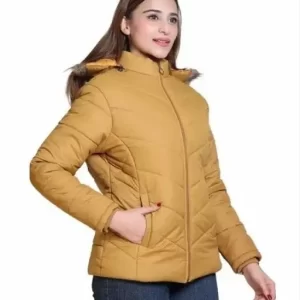 LRT Trending Jacket In Hoody Style For Girls And Women For Winters (Mustard)