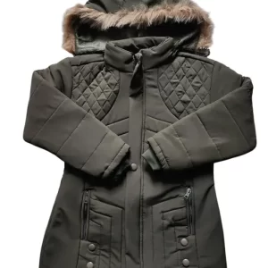 Women Green Parka Jacket