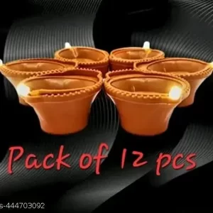 Diwali led electric water sensor diya (Pack of 12) deepak for home decoraton