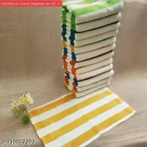 VERY SOFT AND GOOD WATER ABSORBED TREANDY COTTON NAPKINS SET OF 10