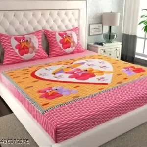 Jaipuri Cotton Double Bed Sheet 2 Pillow Covers