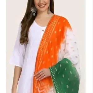 Ravishing Attractive Women Dupatta, Tiranga Premium Tricolour Dupatta for Republic Day / Independence Day