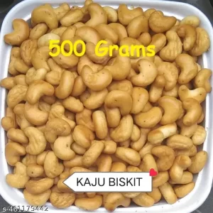 SMILEY APPU Kaju Biscuit Namkeen Biscuit Kaju Shape Biscuit 500grams
