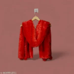 Pretty Red Fur Stole / Scarf for girls and women
