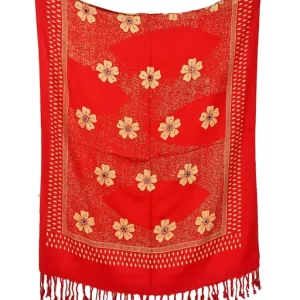 Women’s and Girls Red Color Casual Stole Useful in all weather, Stylish Latest Stoles/Scarves/Scarf (Length 175 CM Width 75 CM)