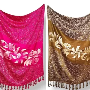 Combo 2Pcs Girls & Women Fashionable Semi Woolen Stole Scarf Dupatta match with suit Kurti saree top jeans