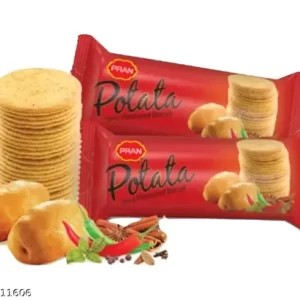 Pack of 4 Pran Potata Spicy Flavoured Biscuit original imported Potato Biscuit- 75Gm Each