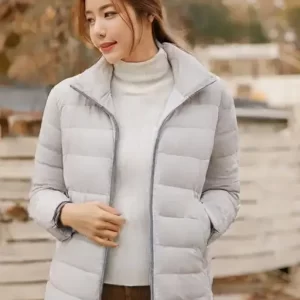 Puffer Jacket For Girl’s And Women’s, Trendy Jacket, Jacket ,Stylish Winter Jacket, Stylish Zipper Jacket, Graceful Jacket, Long Sleeves Jacket For Girl’s And Women’s, Solid Grey Jacket For Women’s, Plus Size Women Jacket.