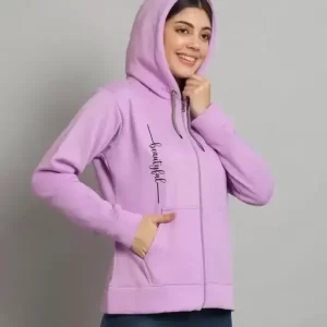 Trendy Winter solid womens sweatshirt