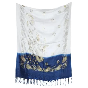 Trendy floral Printed Satin Stoles Scarf for Women & Girls (Size: 175 x 75 Cm)