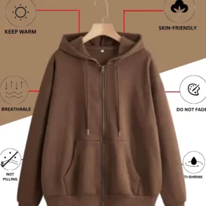 Men’s Winter Wear : Unisex full-Zipper Full Sleeve Sweatshirt