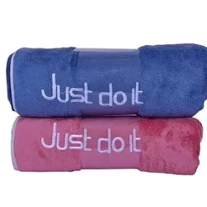 PACK OF 2 Microfiber 600 GSM Soft FACE Towel || Quick Dry Super Absorbent – GYM Towels for Men and Women | Towel for HAND Travel, Gym, Beach, Pool, and Yoga (Blue & Red)